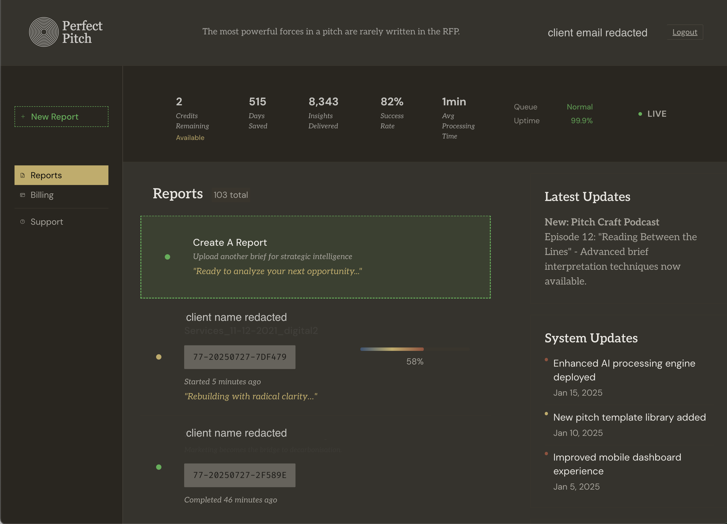 Dashboard preview
